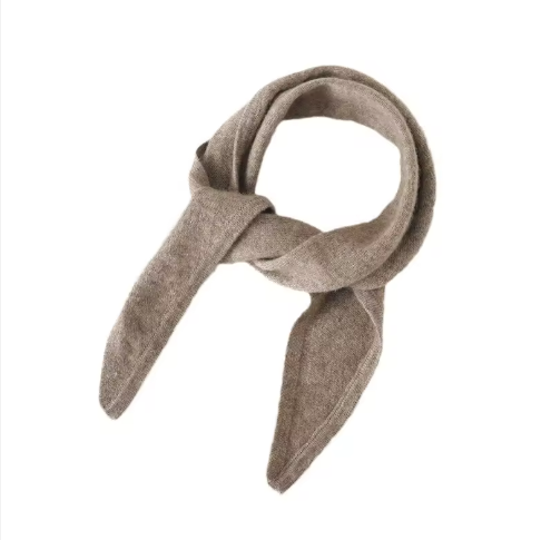 Cashmere Skinny Tie Scarf Lille Tørklæde - Camel Color