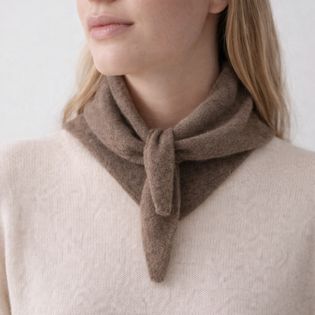 Kašmyro vilnos skarelė - ruda