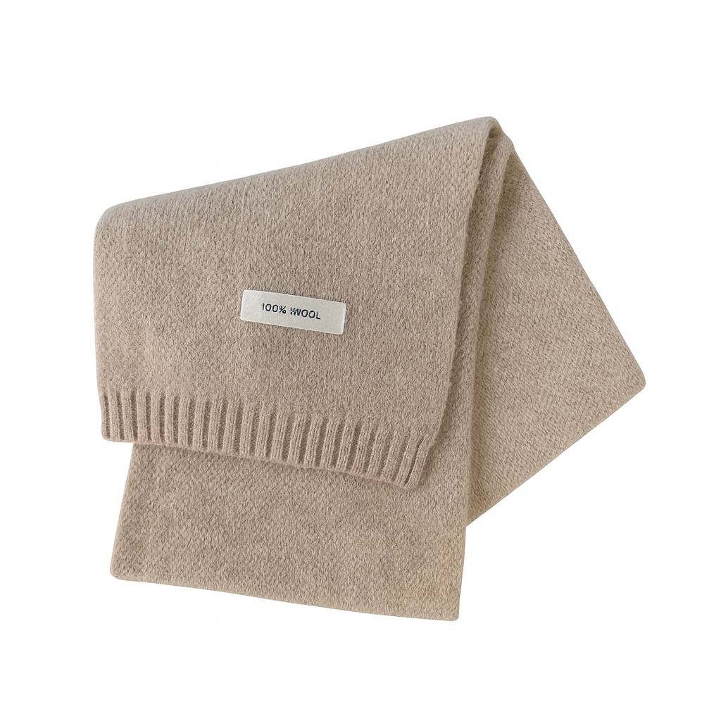 Refined Australian Wool Scarf – Beige