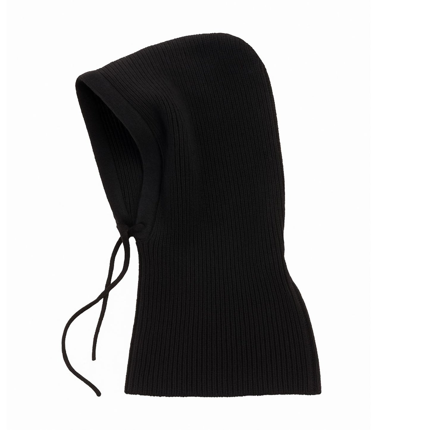 Blak Merino Wool Blend Balaclava – Soft Winter Hood by Wool and Cloud