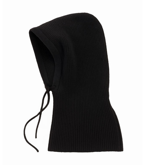 Blak Merino Wool Blend Balaclava – Soft Winter Hood by Wool and Cloud