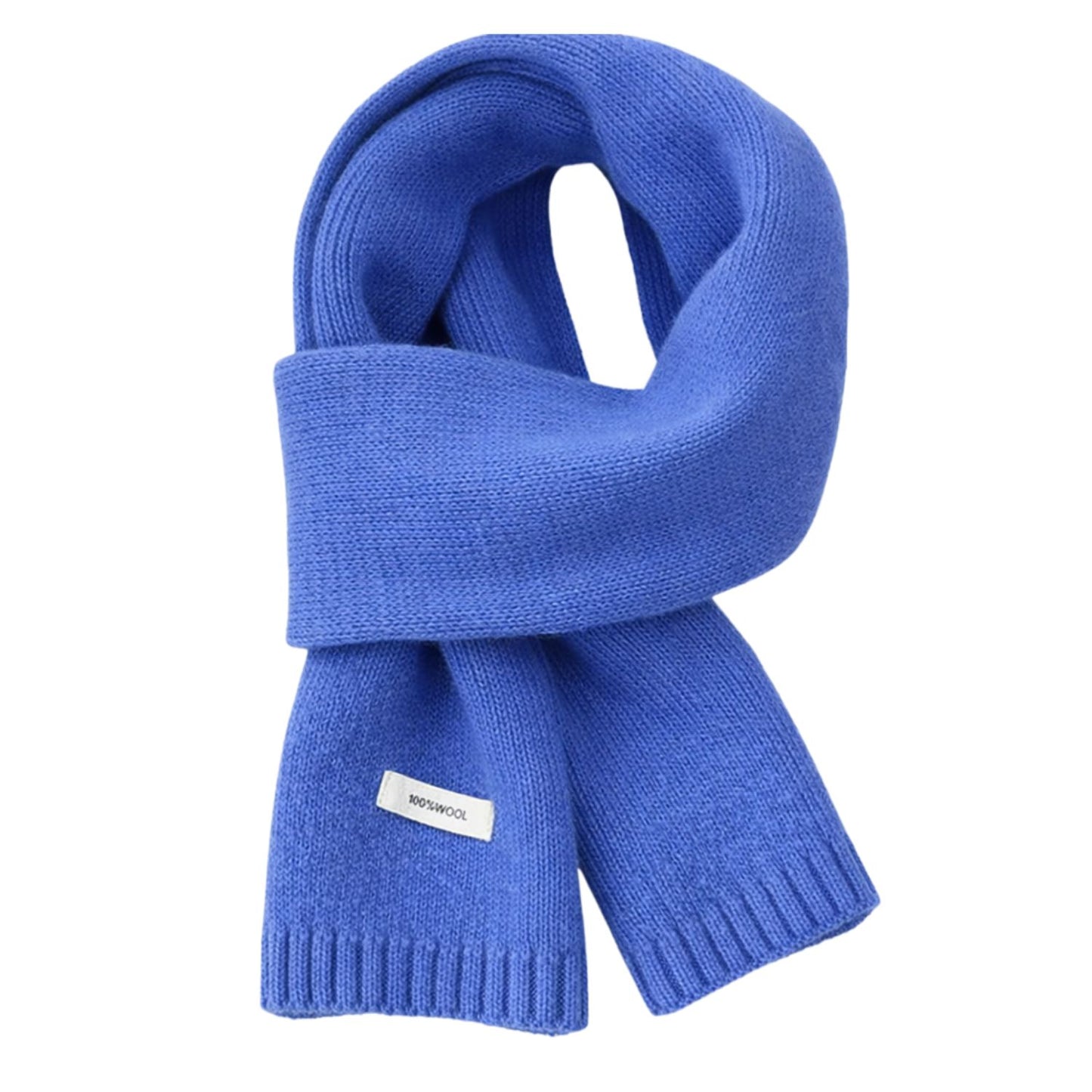 Refined Australian Wool Scarf – Bright Blue