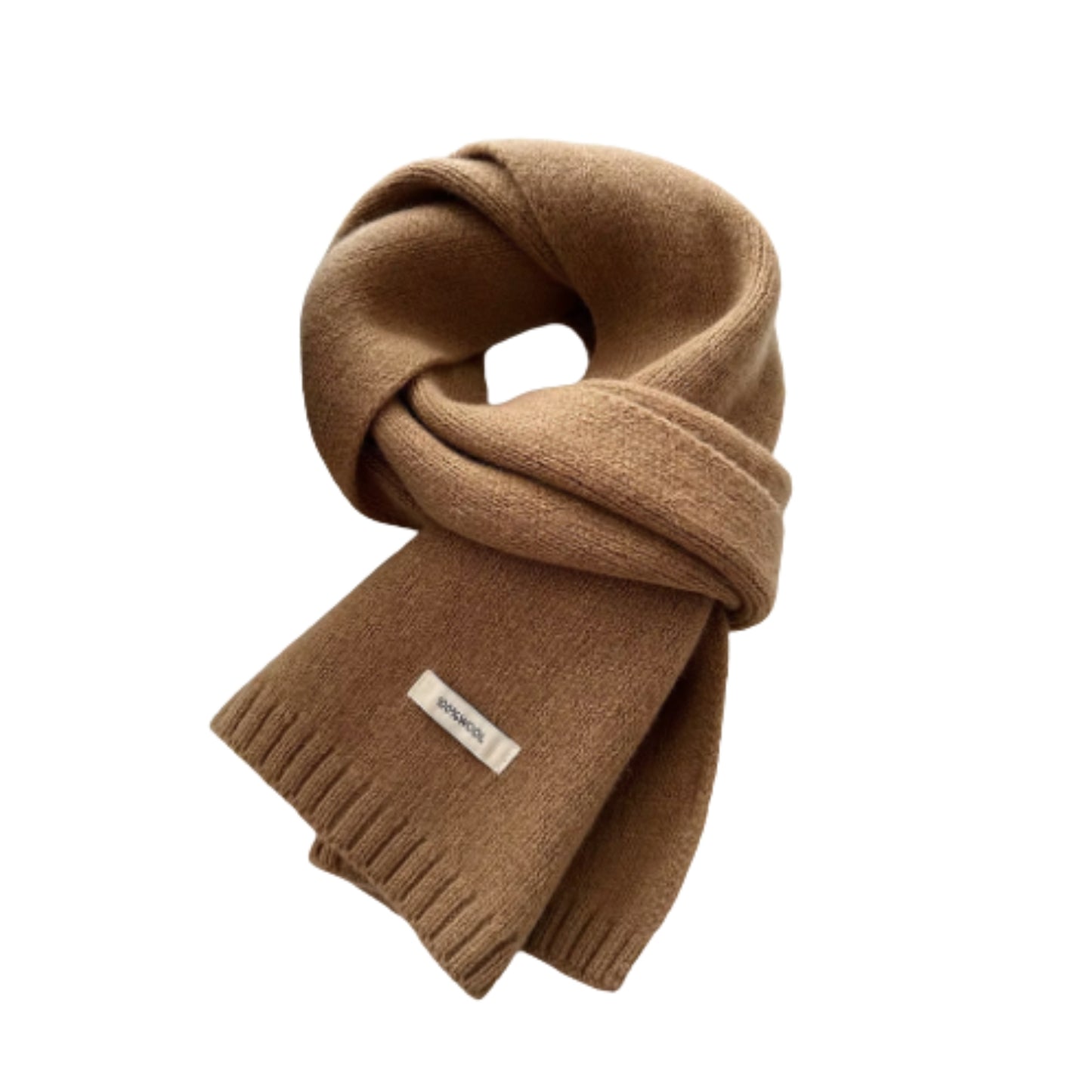 Refined Australian Wool Scarf – Camel Brown