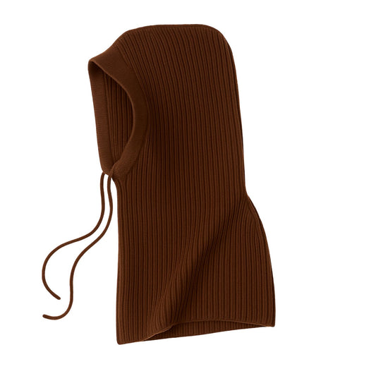 Brown Merino Wool Blend Balaclava – Soft Winter Hood by Wool and Cloud (Copy)