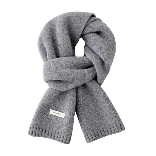 Refined Australian Wool Scarf – Light Grey