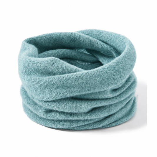 Cashmere And Wool Neck Warmer - Turquoise
