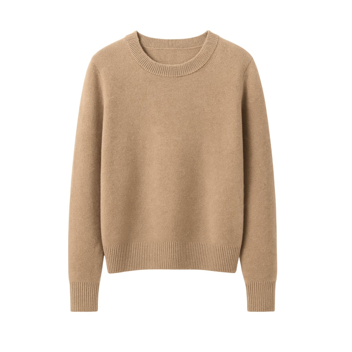 Nude Color Cashmere And Wool Sweater