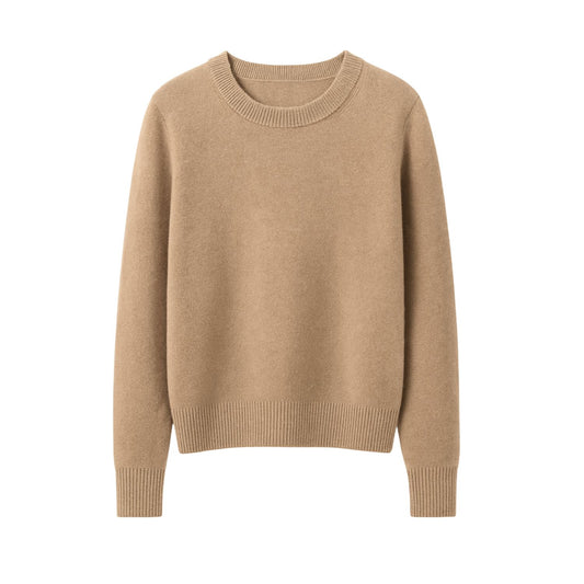 Nude Color Cashmere And Wool Sweater