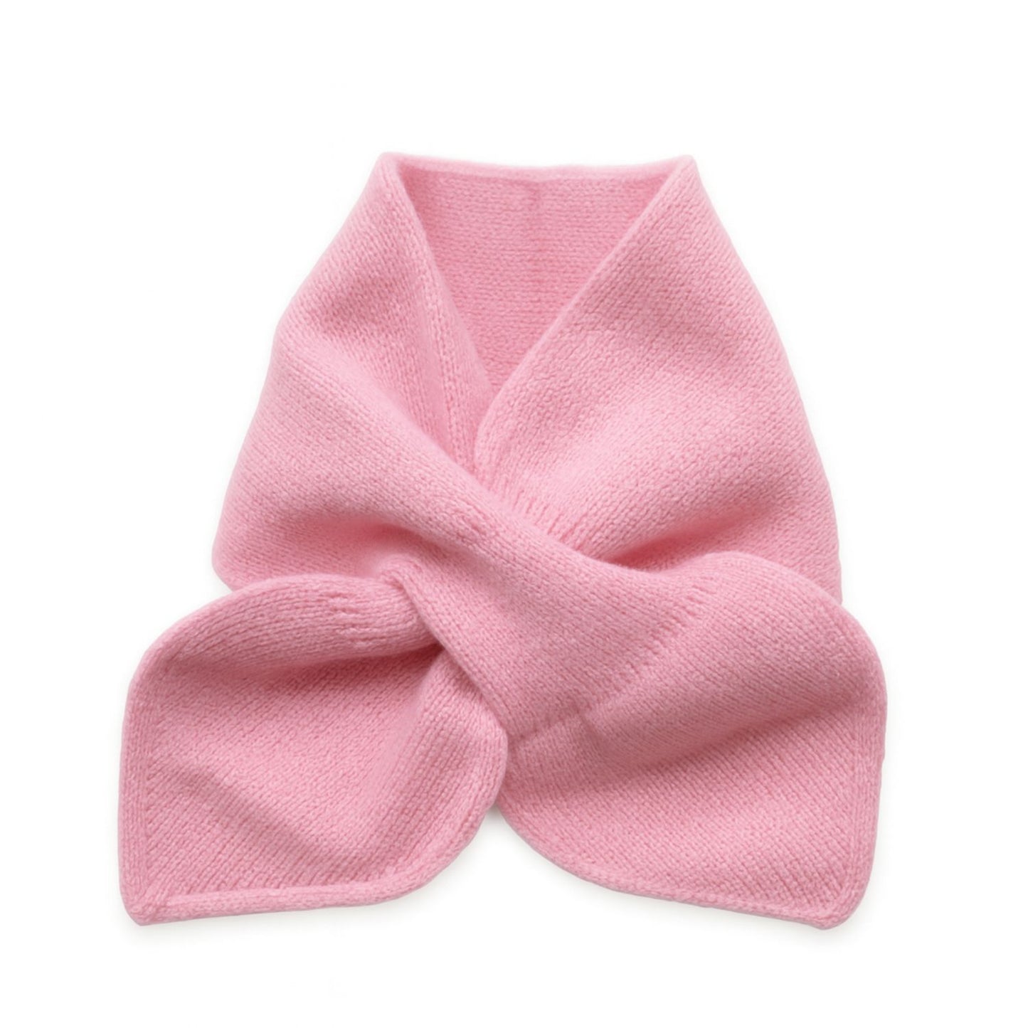 Cashmere Bow Tie Scarf - Pure Cashmere Pink Neck Warmer