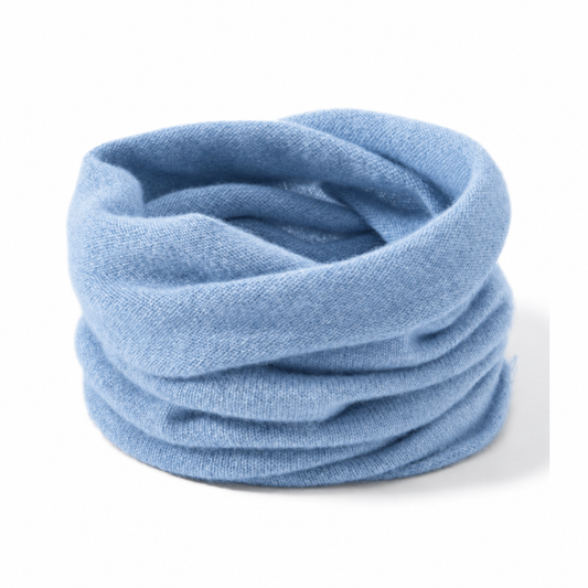 Cashmere And Wool Neck Warmer - Sky Blue