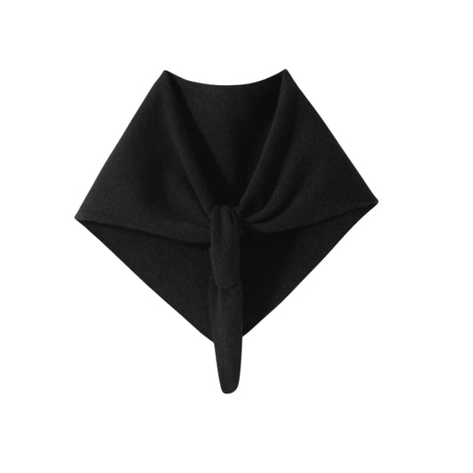 Small Triangle Cashmere Scarve - Black