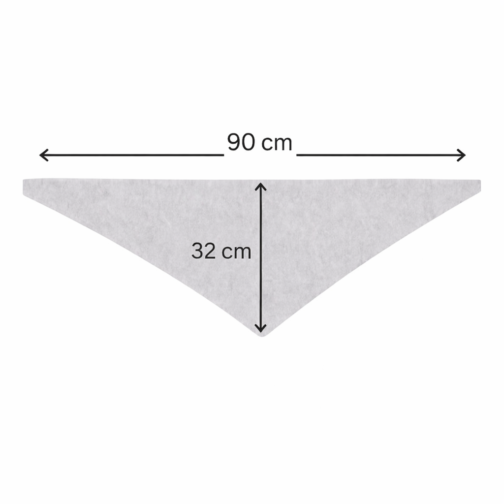 Small Triangle Cashmere Scarve - Black