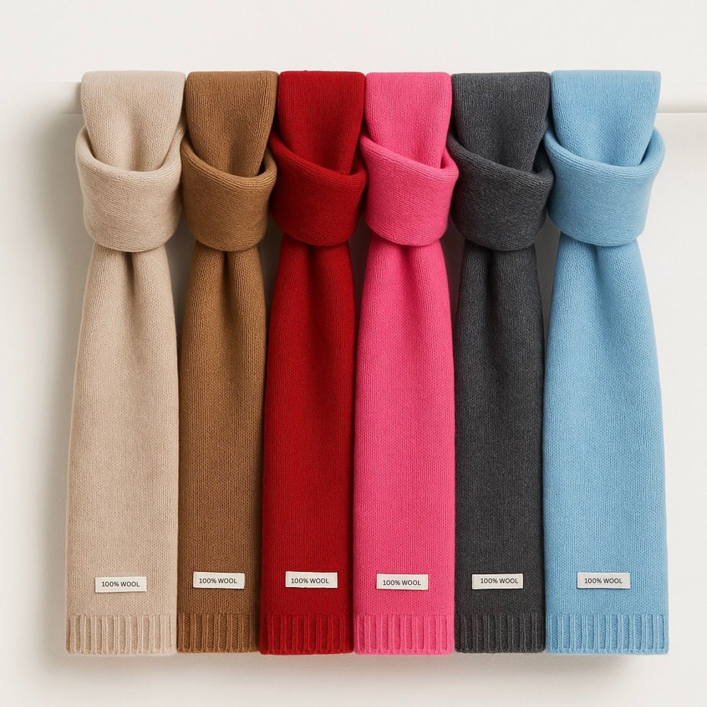 Refined Australian Wool Scarf – Senf Braun